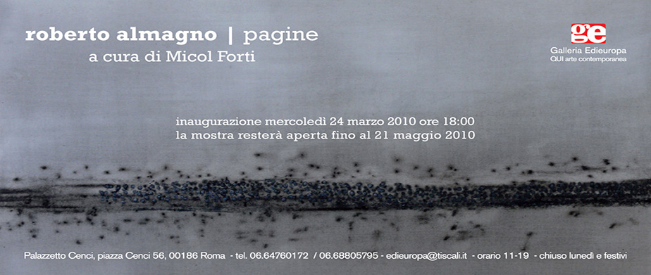 Pagine - Roberto Almagno - invito